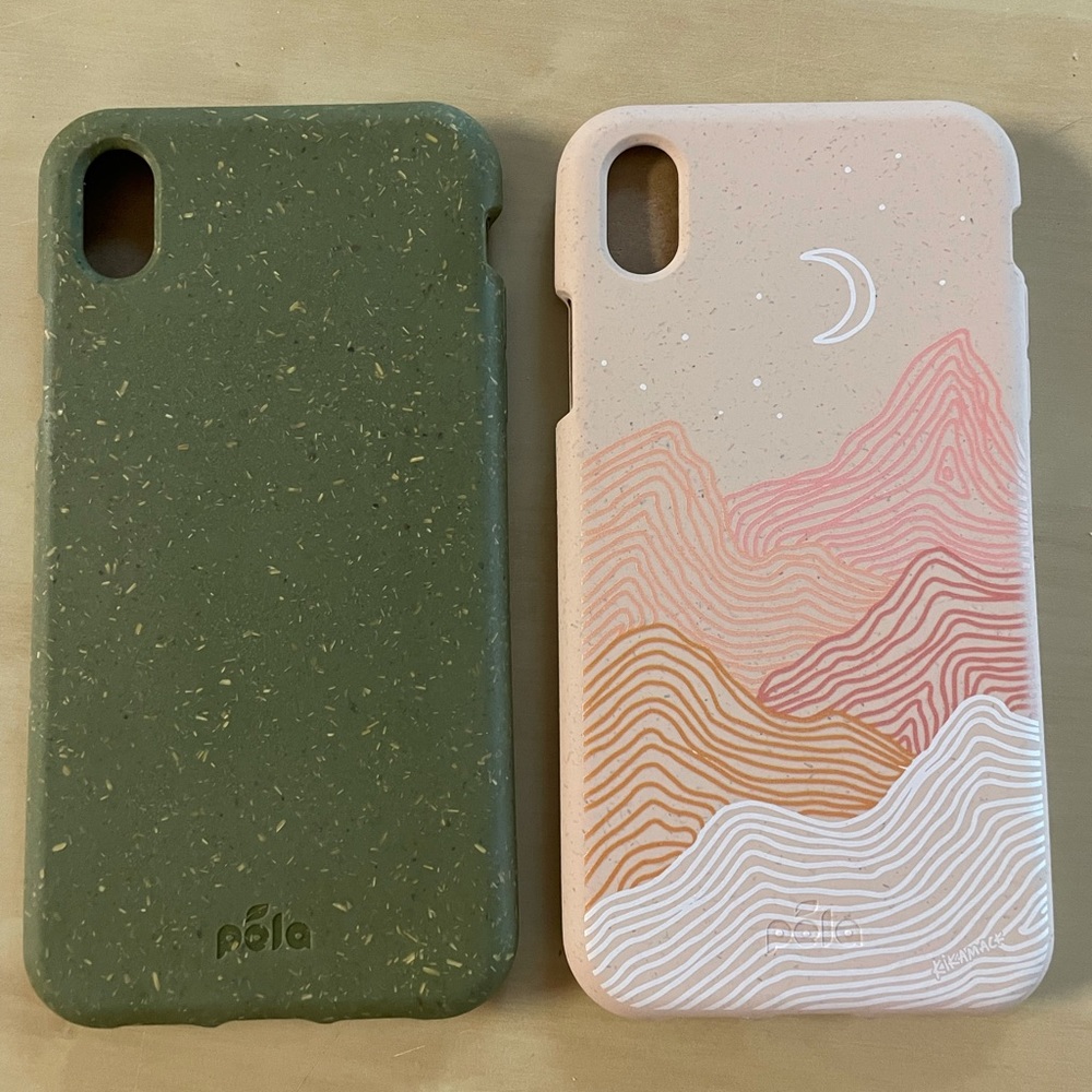 Two Pela XR iPhone Cases